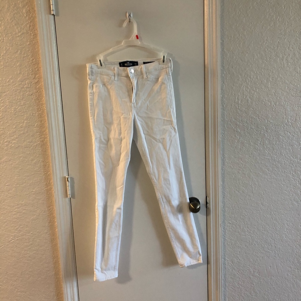 Hollister High Rise White Jean Legging
